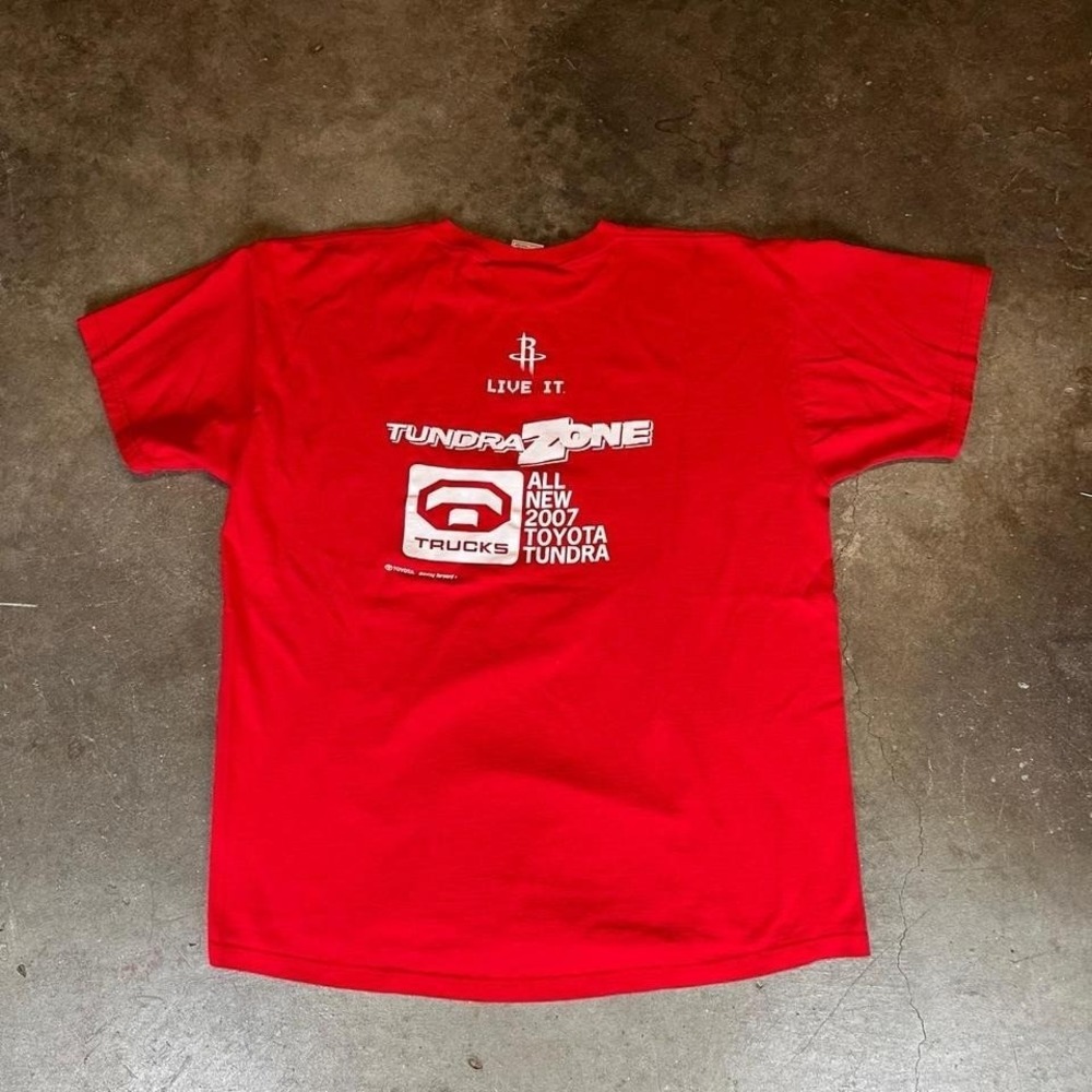 Red Houston Rockets NBA tee Men's Size XL - Picture 5 of 5